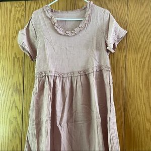 Scoop neck babydoll dress